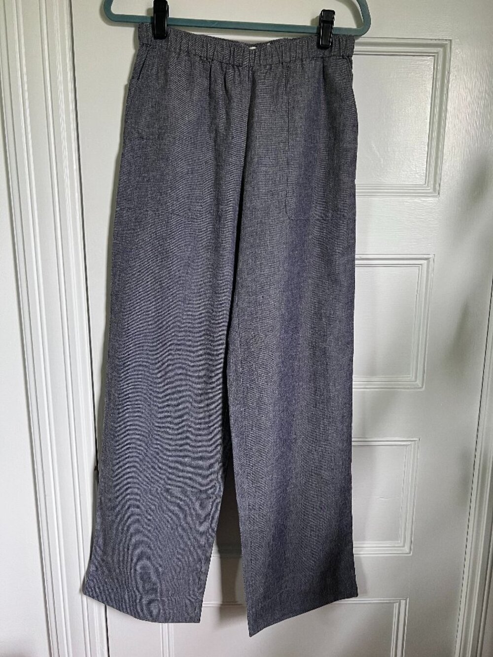 NWT Vince Women's Blue Mid Rise Casual Pull On Pants Size Small - Picture 4 of 9